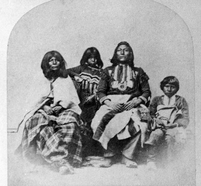 Famille Ute, vers 1870-75 - Charles Roscoe Savage